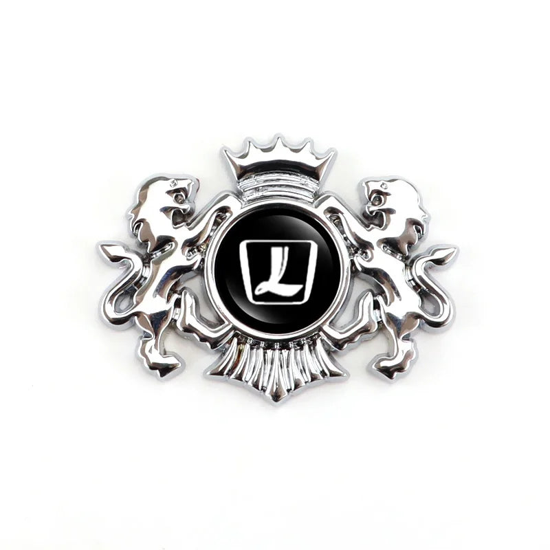 3D Self-adhesive Car Styling Body Trunk Badge Lion Sticker Decal Accessories for Luxgen U6 5 U7 Master CEO Mpv Suv 7 Auto Emblem