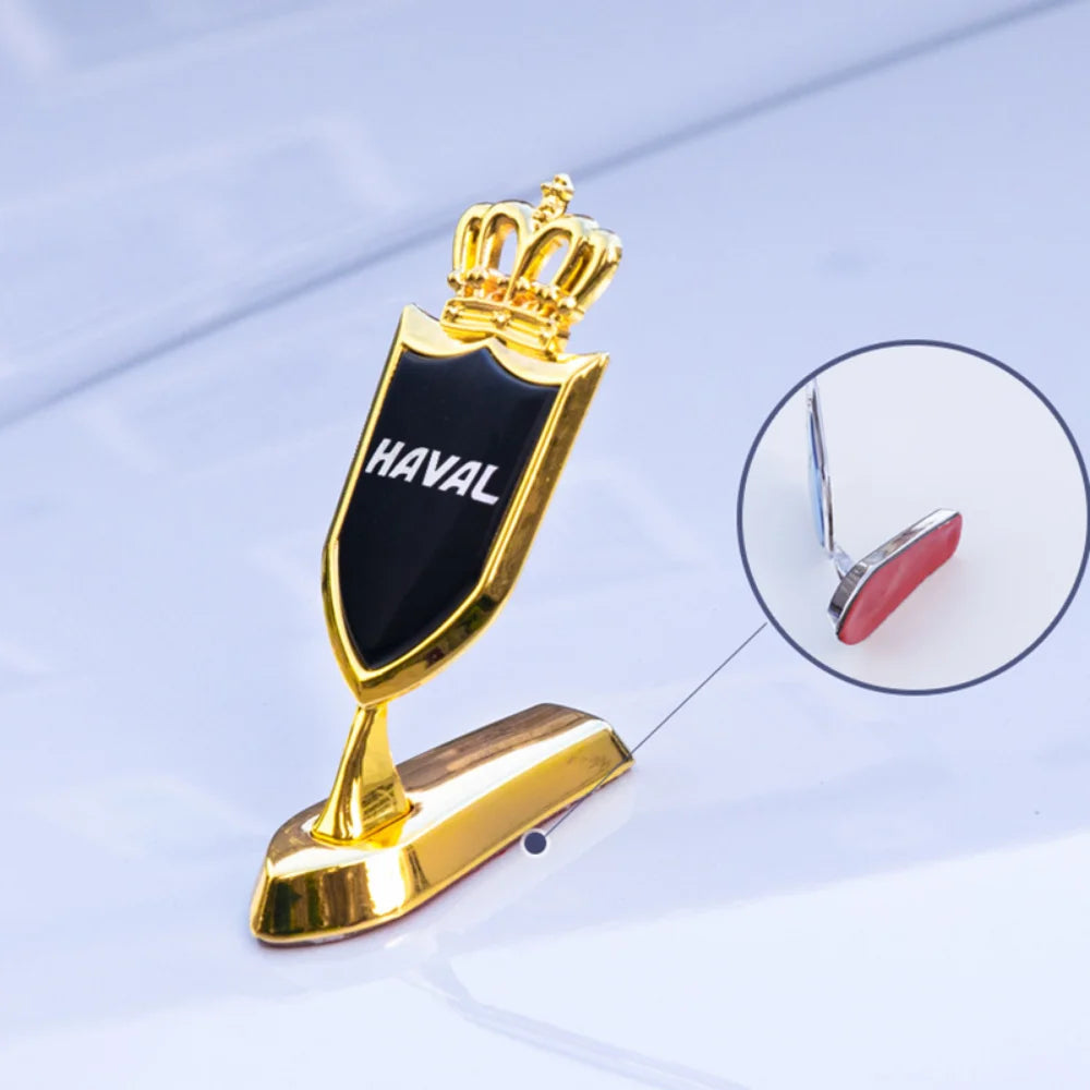 Metal Car Body Front Hood Emblem Sticker Decal Auto Styling Accessories for Haval H1 H2S H4 H6 C50 E F5 F7X Coupe H7 H8 H9 IF M6