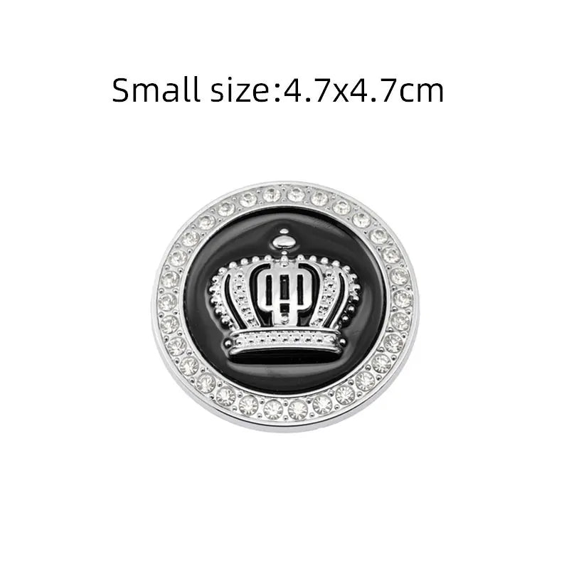 3D Crown Diamond Car Crown Gold Royal Sticker Wings Emblem Badge for BMW Toyota Ford Audi Honda Opel Car Stickers Imperial Crown