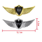 For Infiniti Logo Q50 Q70 QX70 FX35 Q30 G37 G35 Q60 QX50 QX60 QX80 Car Front Wings Shape Sticker Badge Auto Exterior Accessories