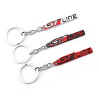 Car GT Line Keychain for Peugeot GT RCZ 3008 5008 308 508 KIA Forte Optima Picanto Stinger Sorento Renault Clio Grandtour Megane