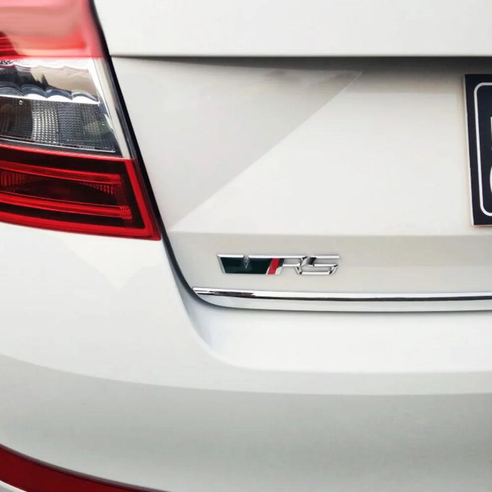 Alloy Car Front Grille Emblem Badge Stickers for Skoda VRS 2 A7 Tour RS Octavia Superb Fabia Rapid Kodiaq Yeti Karoq Accessories