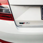Alloy Car Front Grille Emblem Badge Stickers for Skoda VRS 2 A7 Tour RS Octavia Superb Fabia Rapid Kodiaq Yeti Karoq Accessories