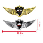 Car Hood Badge Wings Metal Styling Sticker for Chery fulwin Arrizo qq tiggo 3 5 t11 a1 a3 a5 amulet m11 fora Body Decoration