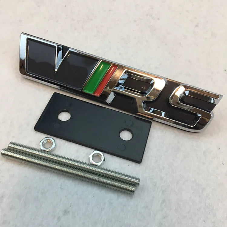 Alloy Car Front Grille Emblem Badge Stickers for Skoda VRS 2 A7 Tour RS Octavia Superb Fabia Rapid Kodiaq Yeti Karoq Accessories