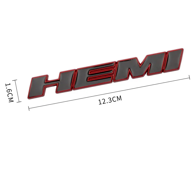 3D Hemi Sticker Front Grille Emblem Body Decor for Dodge RT RAM Jcuv Nitro Caliber Viper Dakota Journey Caravan Charger Durango