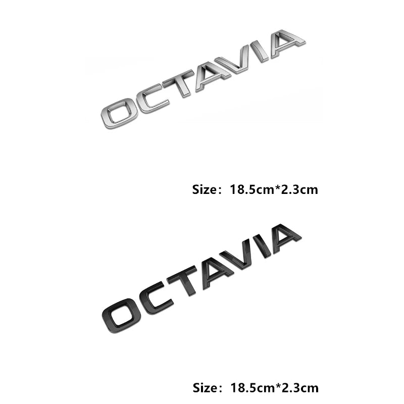 Car Rear Trunk Emblem Stickers Side Badge 4x4 Logo Octavia A7 Tour RS Rapid Kodiaq Superb Kamiq Yeti Karoq Accessories