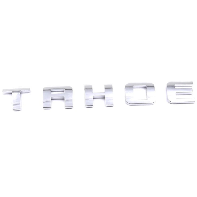 TAHOE Emblem Car Side Door Tailgate Badge for Chevrolet Tahoe Aveo Cruze Trax Captiva Spark Malibu Lacetti Sonic Niva Camaro
