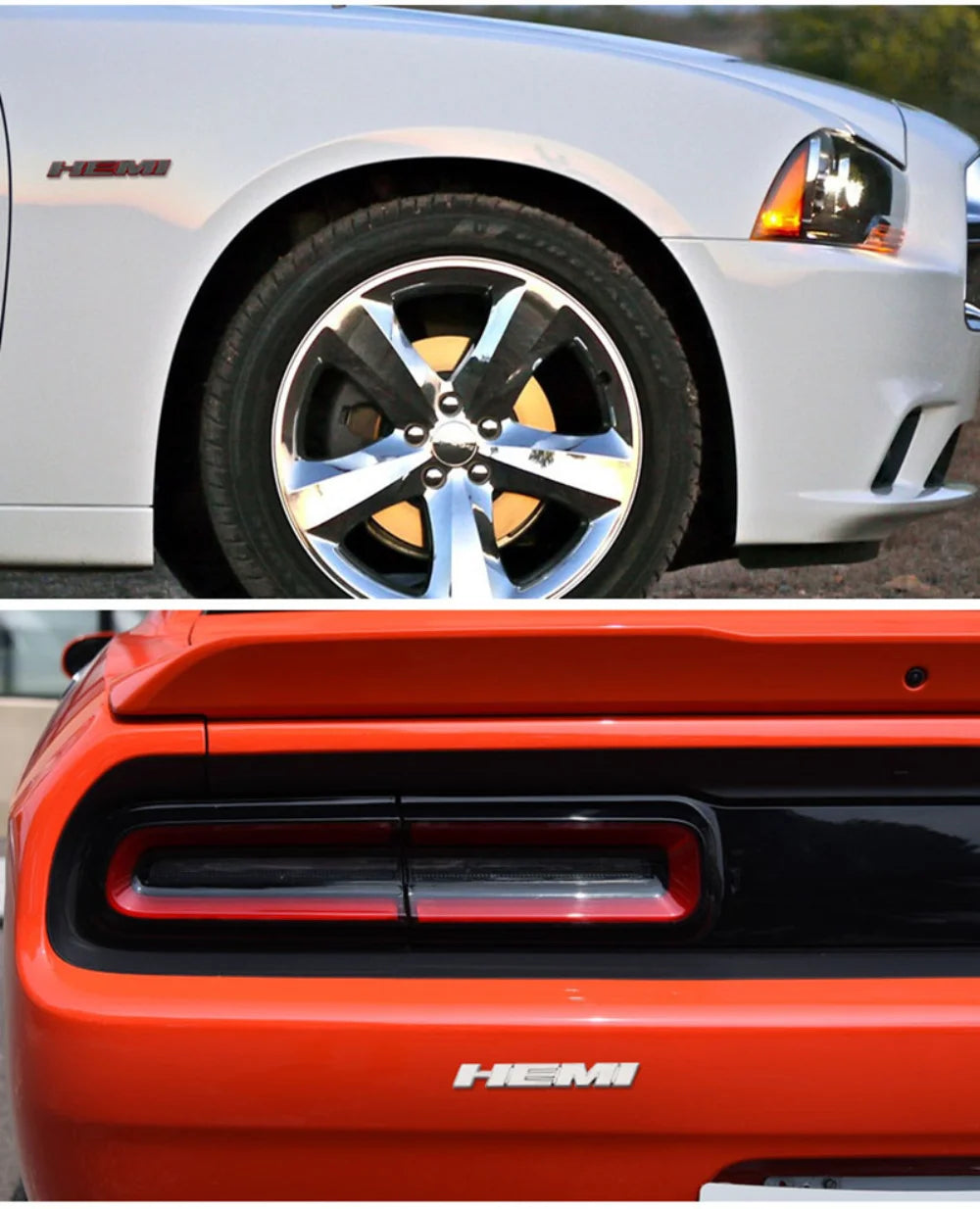 3D Hemi Sticker Front Grille Emblem Body Decor for Dodge RT RAM Jcuv Nitro Caliber Viper Dakota Journey Caravan Charger Durango