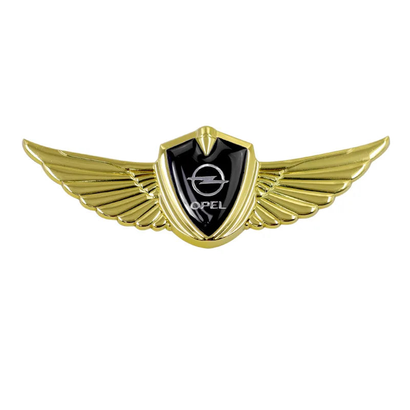 Car Hood Badge Wings Metal Styling Sticker Body Decoration for Opel Insignia omega Astra h g Corsa d Meriva Vectra Mokka Zafira