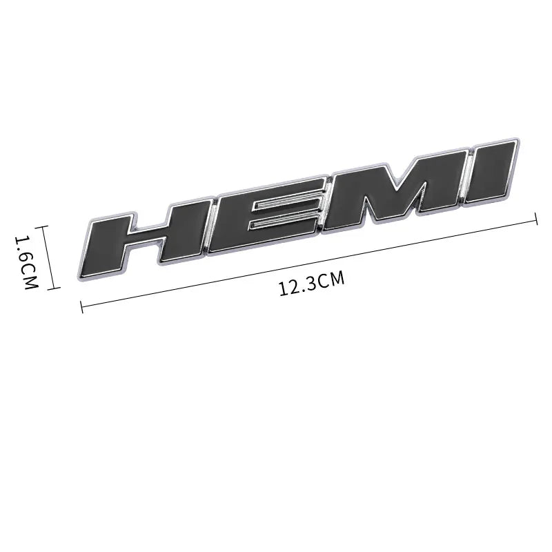 3D Hemi Sticker Front Grille Emblem Body Decor for Dodge RT RAM Jcuv Nitro Caliber Viper Dakota Journey Caravan Charger Durango