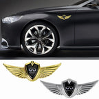 For Infiniti Logo Q50 Q70 QX70 FX35 Q30 G37 G35 Q60 QX50 QX60 QX80 Car Front Wings Shape Sticker Badge Auto Exterior Accessories