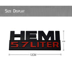 3D Car Side Badge Trunk Sticker for Dodge HEMI 5.7 LITER Emblem RAM Journey Caravan Nitro Challenger Jcuv Caliber Durango Viper