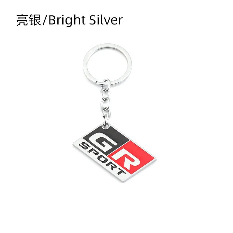 Car Keychain Key Ring for Toyota GR Sport Yaris CHR GR86 Supra Corolla Prius Venza Premio Avalon Celica Aygo Sequoia Rav4 Prado