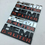 Car Body Side Badge Trunk Sticker for Dodge HEMI 5.7 LITER Emblem RAM Challenger Journey Caravan Jcuv Caliber Durango Viper