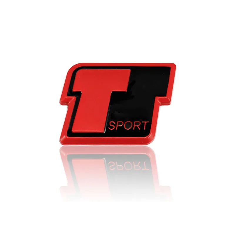 Car Sticker T Sport Stickers Emblem Badge Rear Trunk Decals for Toyota RAV4 Prado Corolla Camry Tundra Highlander Hiace Venza