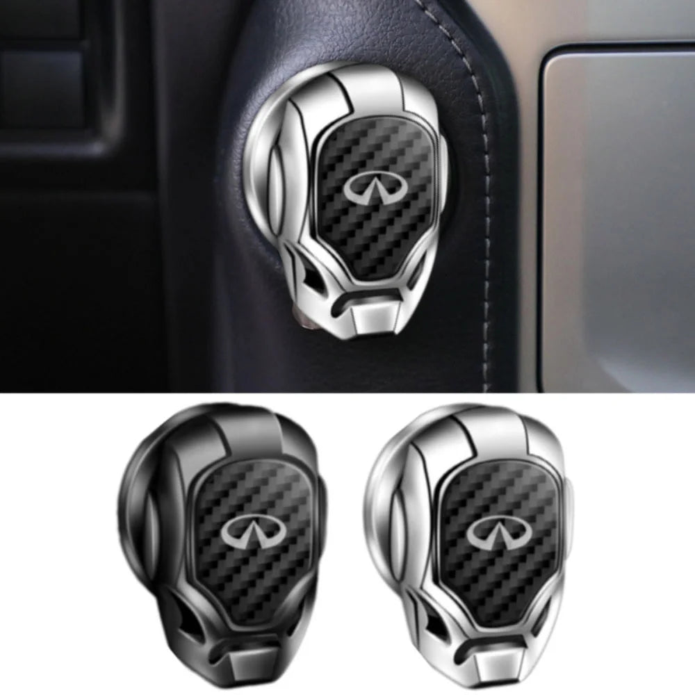 Car Ignition Start Stop Button Cover for Infiniti Q50 Q30 Q70 G37 G35 G25 FX35 FX45 FX37 Q80 G20 EX35 QX70 QX60 QX30 FX M35 ESQ