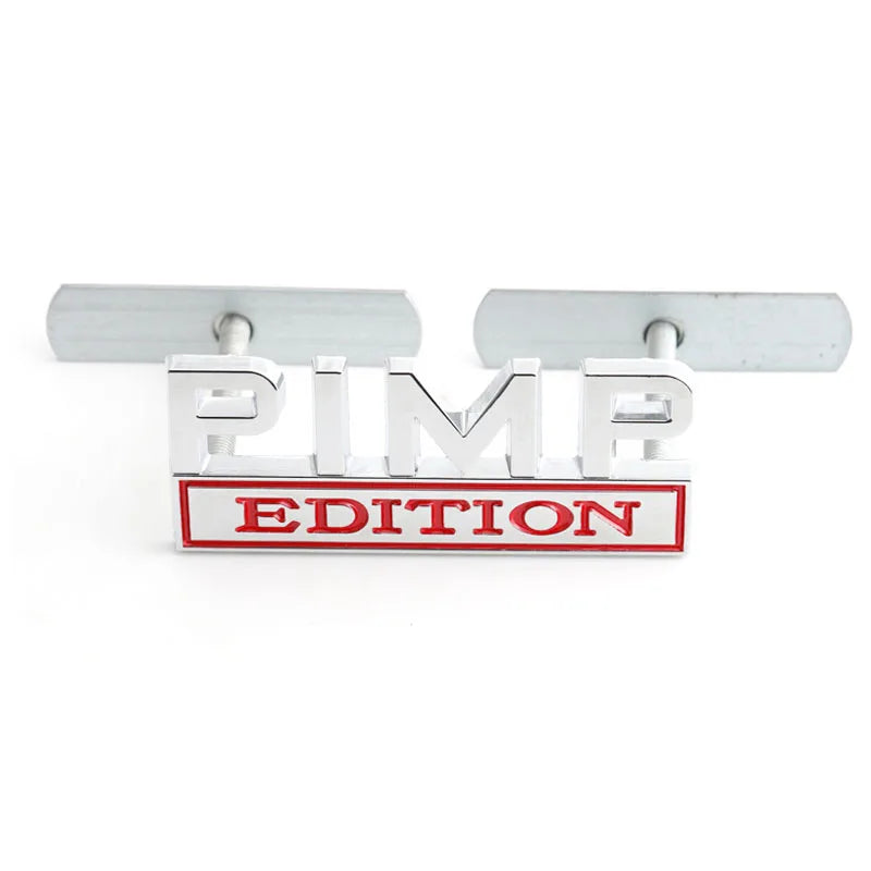 Car Sticker PIMP Edition Emblem Metal for Jeep Compass Patriot Renegade Ford F150 F250 Chevrolet RAM Hummer Grille Sticker