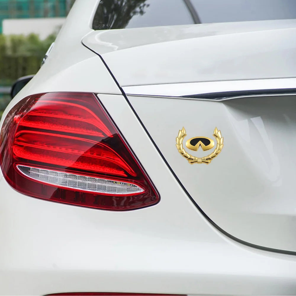 Aluminum Alloy Car Body Sticker Emblem Decal Styling Accessories for Infiniti Q30 Q50 FX35 G20 G35 Q60 Q70 QX50 QX60 QX70 QX80