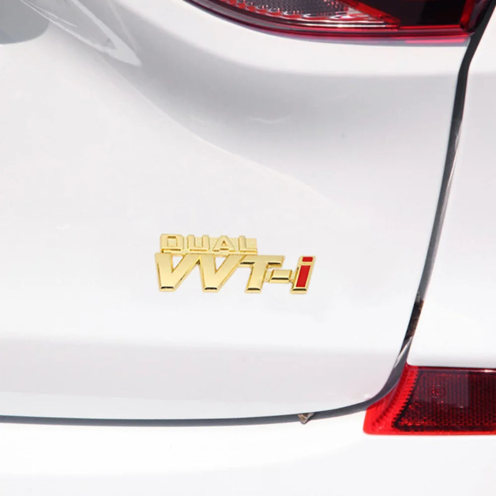 Car Sticker Emblem Badge Decals for TOYOTA VVT-i Dual VVTI Camry COROLLA YARiS Rav4 Ralink REIZ CROWN PRIUS REIZ Auris Avensis