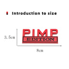 Car Sticker PIMP Edition Emblem Metal for Jeep Compass Patriot Renegade Ford F150 F250 Chevrolet RAM Hummer Grille Sticker