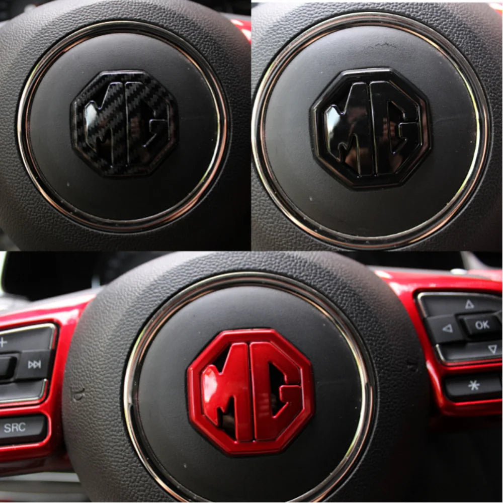 ABS Car Front Grille Rear Trunk Badge Steering Wheel Sticker Label Replacement Emblem For MG ZS Morris Garage 2017 2018 2019