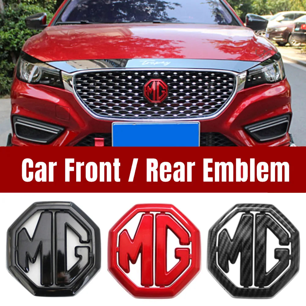 ABS Car Front Grille Rear Trunk Badge Steering Wheel Sticker Label Replacement Emblem For MG ZS Morris Garage 2017 2018 2019