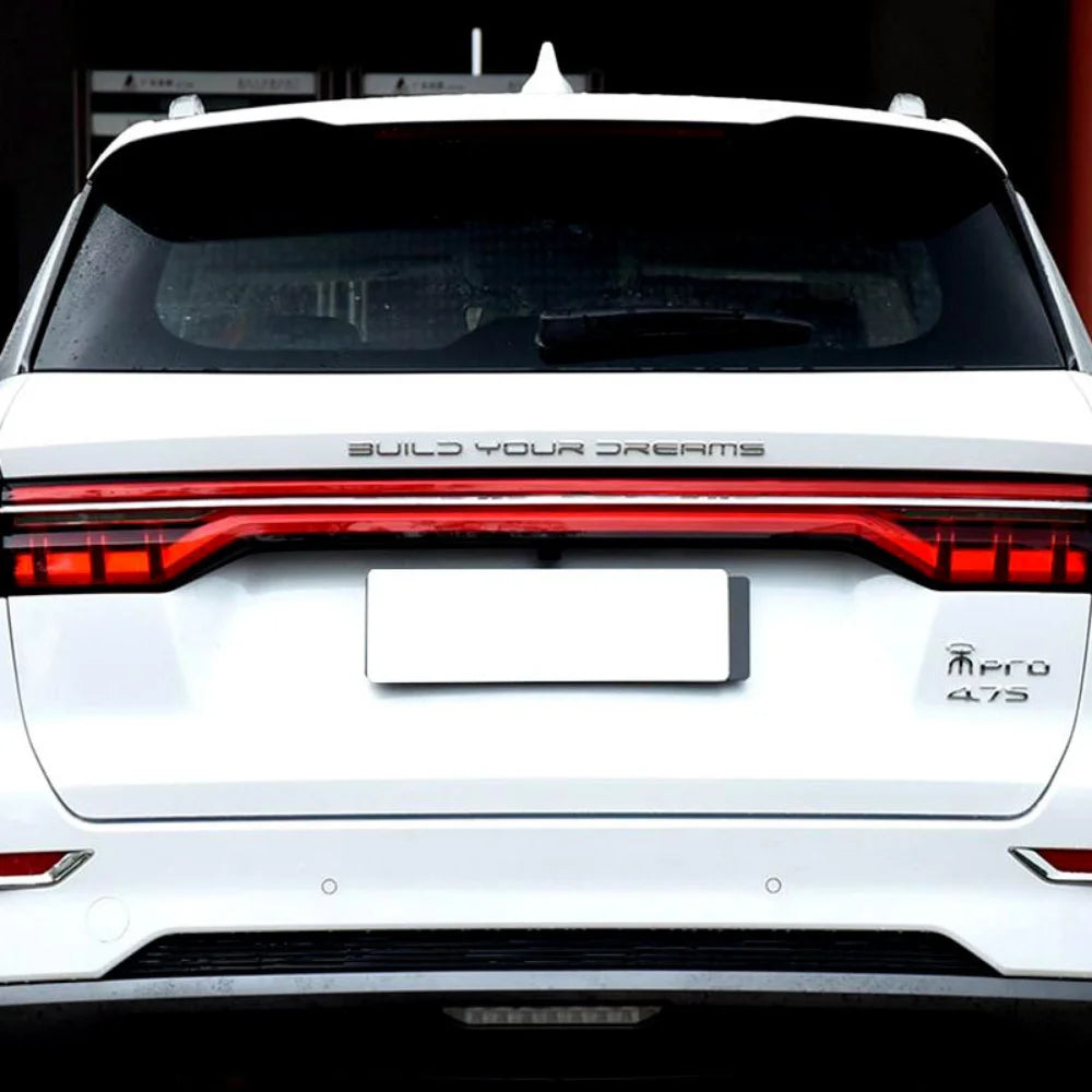 3D Metal Build Your Dreams Letter Emblem Car Trunk Nameplate Decal for BYD Han Song Yuan Qin Surui Tang T3 F3 S7 S8 F3R E5 M6