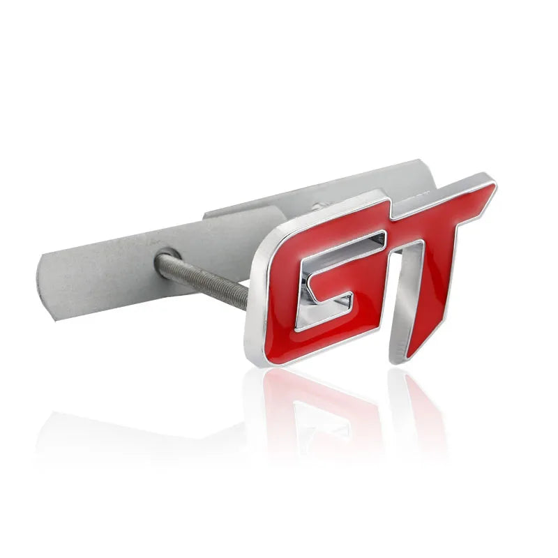 3D Metal GT Car Rear Trunk Emblem Sticker Decals Front Hood Grill Grand Tour for Ford Mustang Focus Mk 1 2 3 7 Mondeo BMW X6 X5