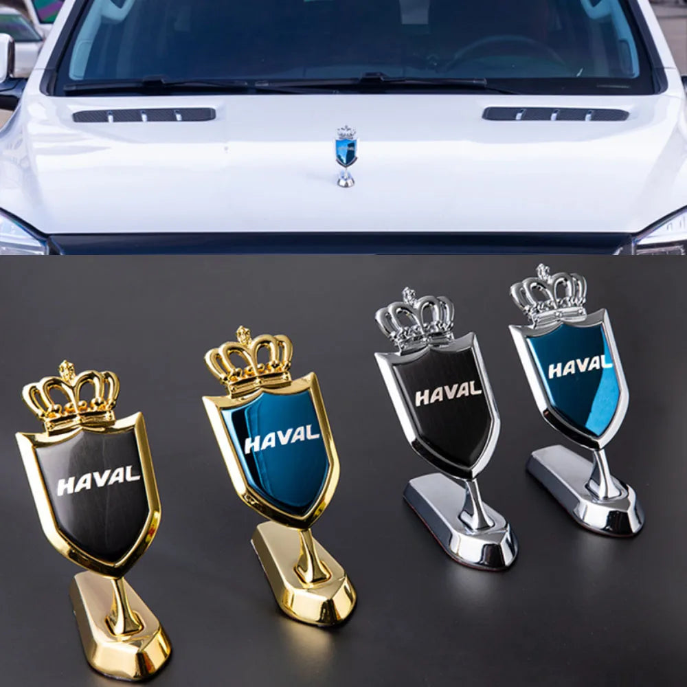 Metal Car Body Front Hood Emblem Sticker Decal Auto Styling Accessories for Haval H1 H2S H4 H6 C50 E F5 F7X Coupe H7 H8 H9 IF M6