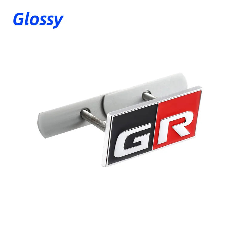 Car Front Grille Badge Decorative Emblem for Toyota GR Sport MN Rav4 Yaris Camry Crown Prado Aqua Auris Levin Corolla Avensis