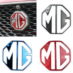 Car Front Grille Emblem Rear Boot Logo Sticker For MG MG6 ZS Morris Garage Stainless Steel Automobile Refitting Accessories