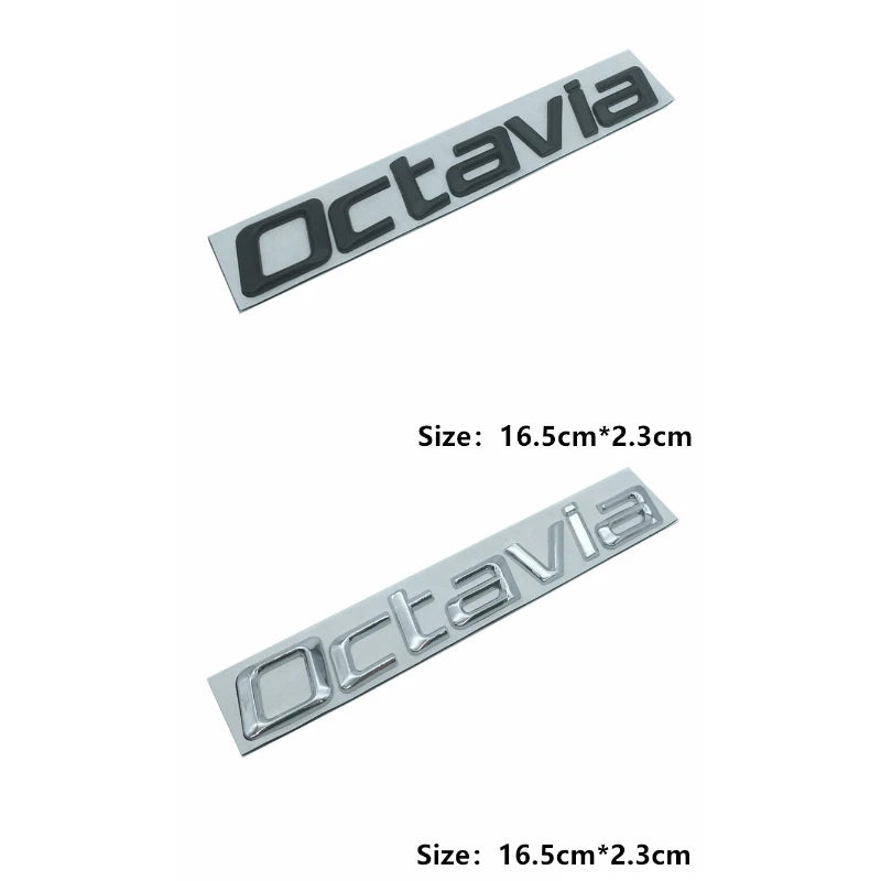 Car Rear Trunk Emblem Stickers Side Badge 4x4 Logo Octavia A7 Tour RS Rapid Kodiaq Superb Kamiq Yeti Karoq Accessories