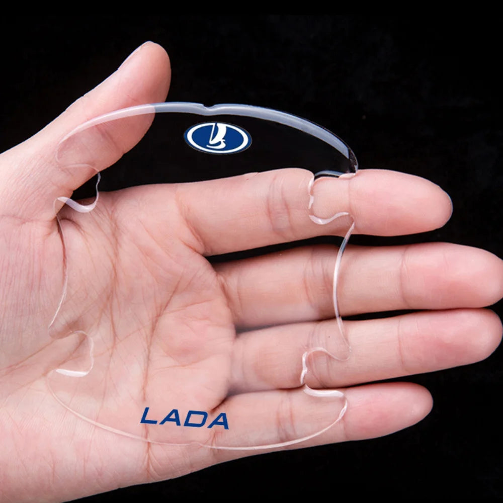 Car Door Handle Sticker Protective Film Decal for Lada Kalina 1117 1118 Granta Priora 2 NIVA Safari Auto Emblem