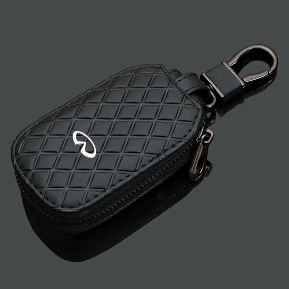 Auto Keychain Bag Keyring Cover Case Key Organizer for Infiniti Q50 QX70 G35 FX35 Q30 G37 Q70 Q60 QX50 QX60 QX80 Car Accessories
