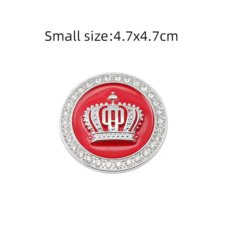 3D Crown Diamond Car Crown Gold Royal Sticker Wings Emblem Badge for BMW Toyota Ford Audi Honda Opel Car Stickers Imperial Crown