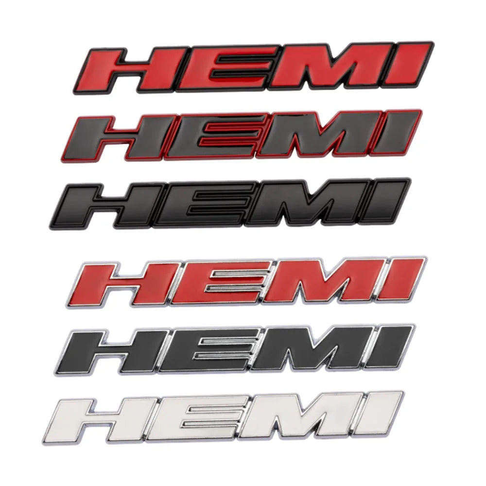 3D Hemi Sticker Front Grille Emblem Body Decor for Dodge RT RAM Jcuv Nitro Caliber Viper Dakota Journey Caravan Charger Durango