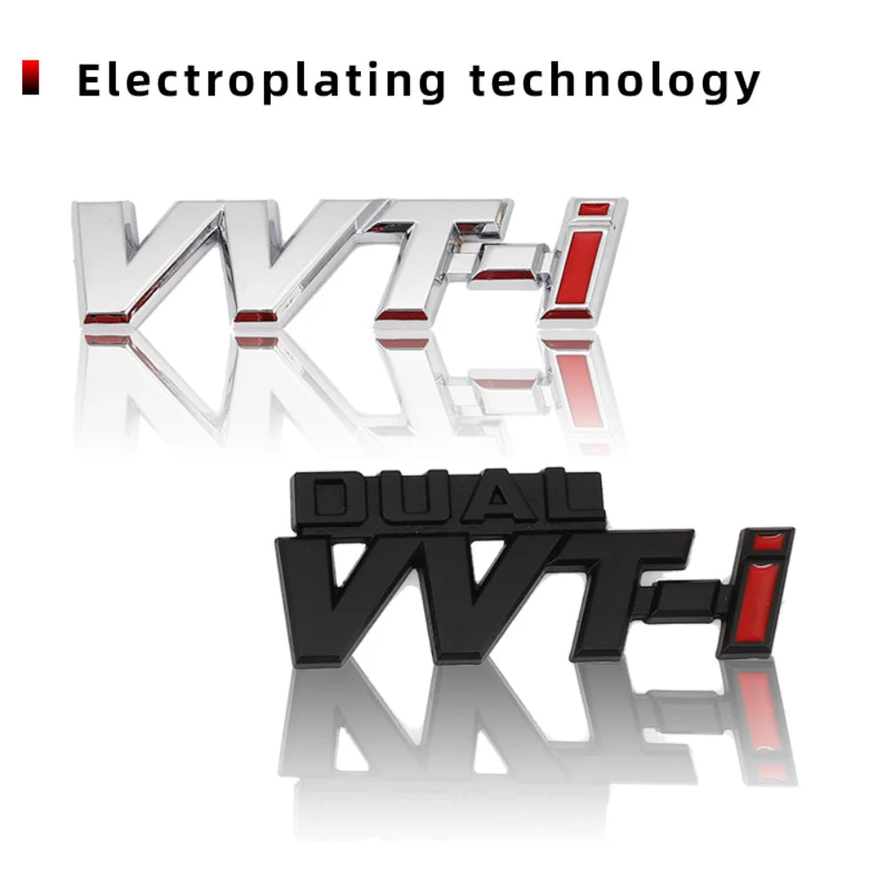 Car Sticker Emblem Badge Decals for TOYOTA VVT-i Dual VVTI Camry COROLLA YARiS Rav4 Ralink REIZ CROWN PRIUS REIZ Auris Avensis