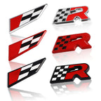 3D Car R Logo Cupra Rear Trunk Emblem Sticker Front Hood Grill Badge Decals for Seat Arona Leon Ateca Ibiza Altea Cupra Formula