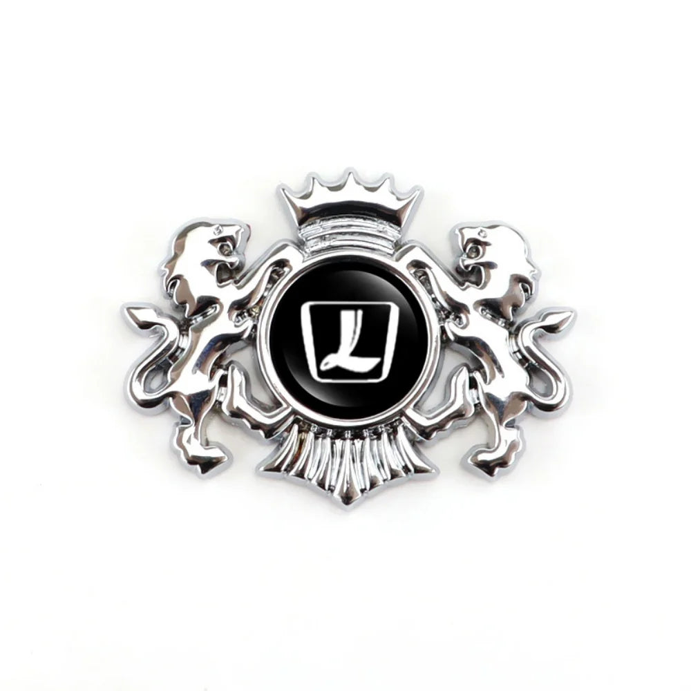 3D Self-adhesive Car Styling Body Trunk Badge Lion Sticker Decal Accessories for Luxgen U6 5 U7 Master CEO Mpv Suv 7 Auto Emblem