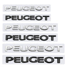 ABS Car Rear Trunk 3D Lettering Emblem Side Badge for Peugeot 307 207 206 308 301 208 107 3008 407 2008 508 406 4008 Decals