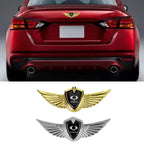 3D Wings Styling Sticker Car Hood Trunk Fender for SSANG YONG Actyon Rexton Kyron Korando Chairman Musso Auto Emblem Accessories