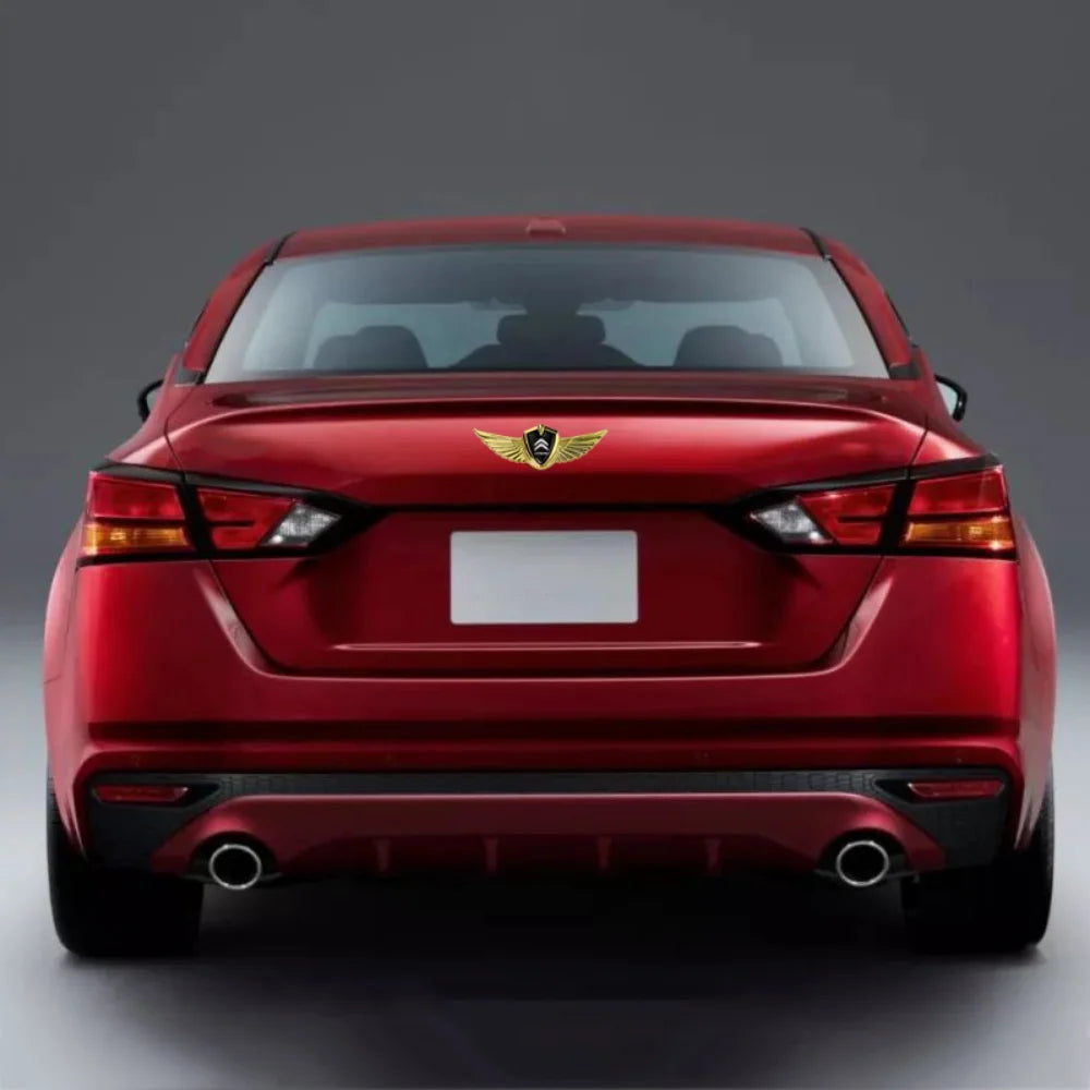 Car Hood Badge Wings Metal Styling Sticker for Citroen Elysee Berlingo xsara C3 XR C4 Picasso Sega Aircross X7 Body Decoration