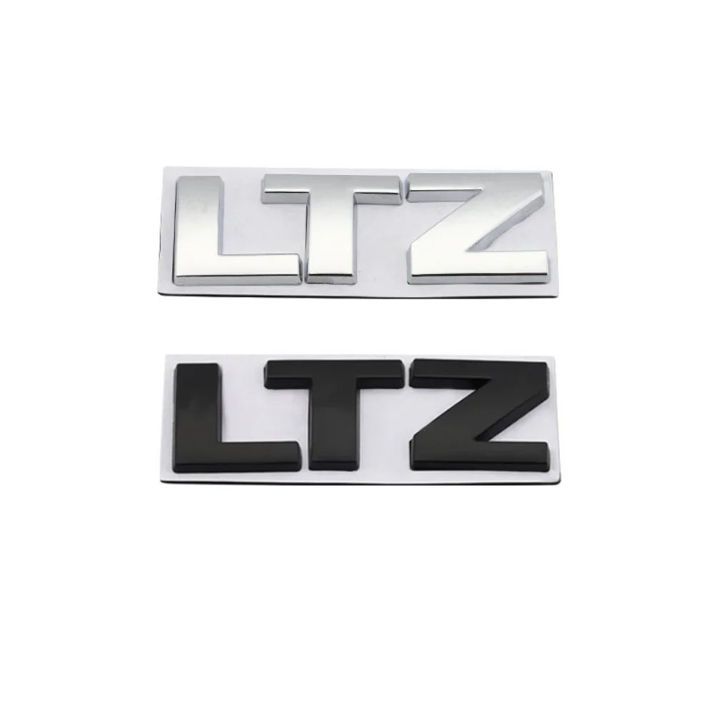 3D LTZ LT Letter Modified Emblem Car Rear Trunk Decal for Chevrolet Cruze Aveo Chevy Lacetti Cavalier Captiva Silverado Equinox
