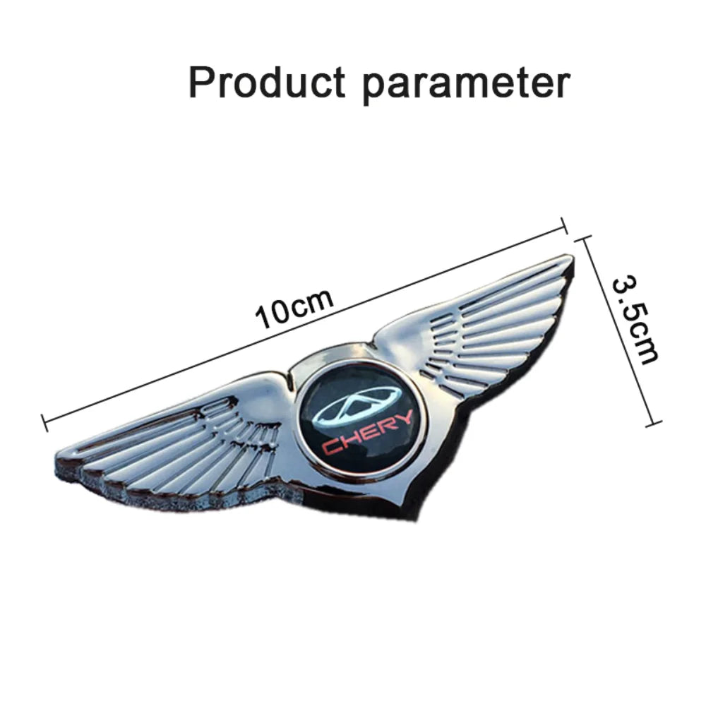 Metal Car Grille Emblem Styling Fender Stickers For Chery fulwin Arrizo qq tiggo 3 5 t11 a1 a3 a5 amulet m11 fora Accessories
