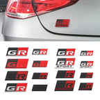 3D Metal Car Sticker GR Sport Logo Badge Emblem Decal for Toyota HV GR Sport YARiS GRMN RZ RC RS Prius Lexus Harrier GR Sticker