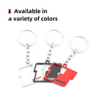 Metal T Sport Logo Car Keychain Key Ring Holder for Toyota RAV4 Prado Corolla Tundra Highlander Hiace Venza Camry Prius Tacoma