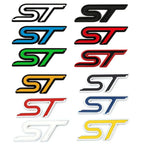 Metal Car Stickers Front Emblem Grille Badge for Ford ST Logo Focus Mustang Transit Mondeo Fusion Ranger Galaxy MK2 MK3 F150 MK5