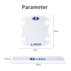 Car Door Handle Sticker Protective Film Decal for Lada Kalina 1117 1118 Granta Priora 2 NIVA Safari Auto Emblem