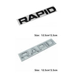 Car Rear Trunk Emblem Stickers Side Badge 4x4 Logo Octavia A7 Tour RS Rapid Kodiaq Superb Kamiq Yeti Karoq Accessories